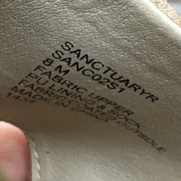 Steve Madden Sanctuary Rhinestones Crystals Bling Slip-On Wedge Sandals size 8 M - Picture 8 of 8